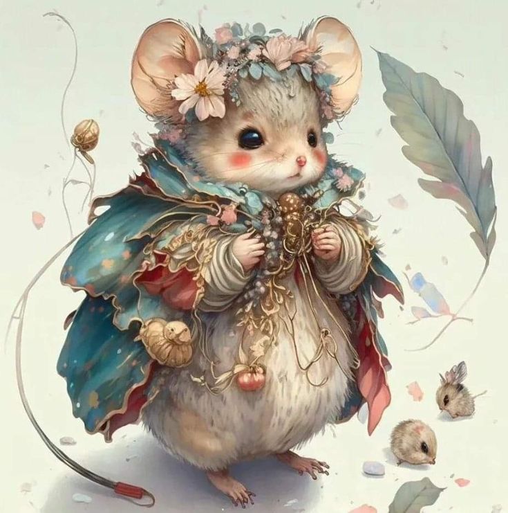 نقاشی فانتزی موش